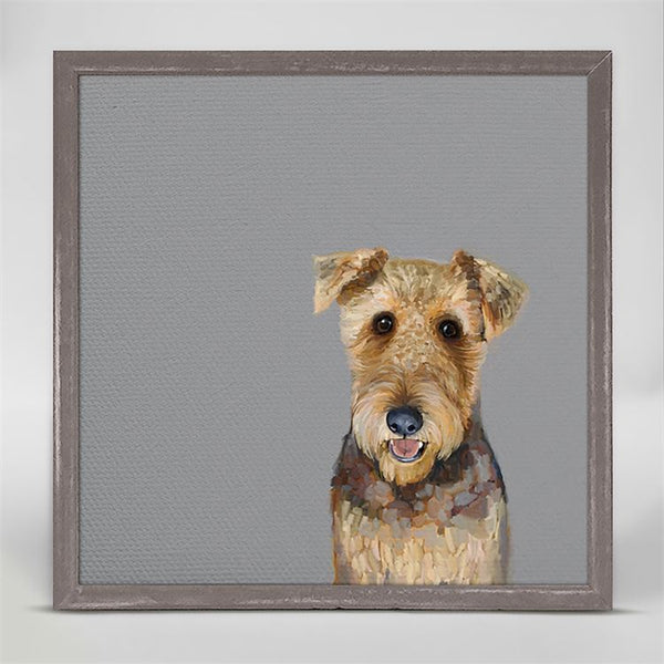 Best Friend - Airedale Terrier, Mini Framed Canvas