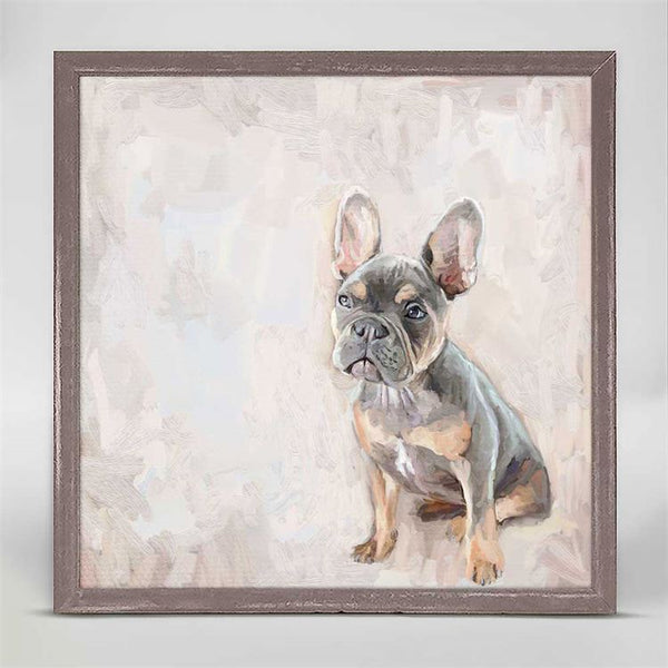 Best Friend - Frenchie Moment, Mini Framed Canvas